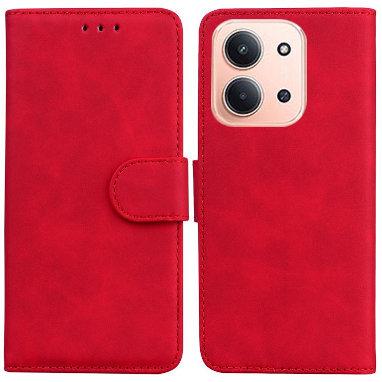 Skin Feel Pure Color Flip Leather Phone Case
