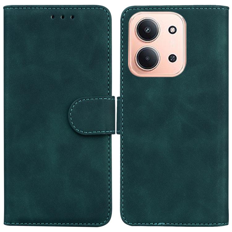 Skin Feel Pure Color Flip Leather Phone Case