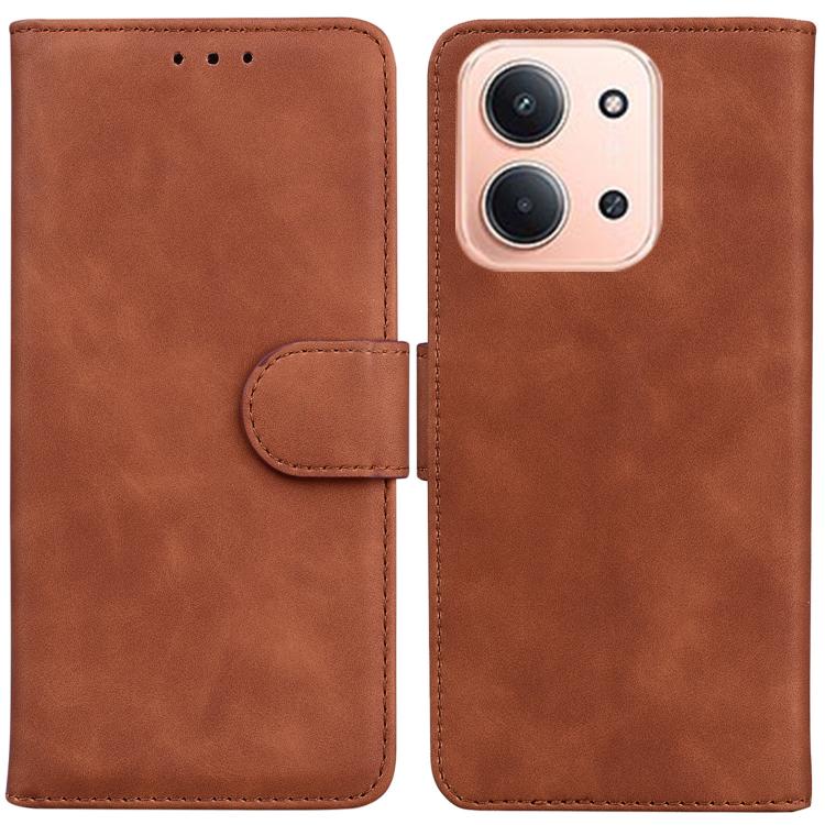 Skin Feel Pure Color Flip Leather Phone Case