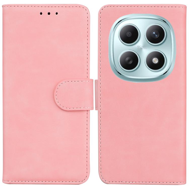 Skin Feel Pure Color Flip Leather Phone Case