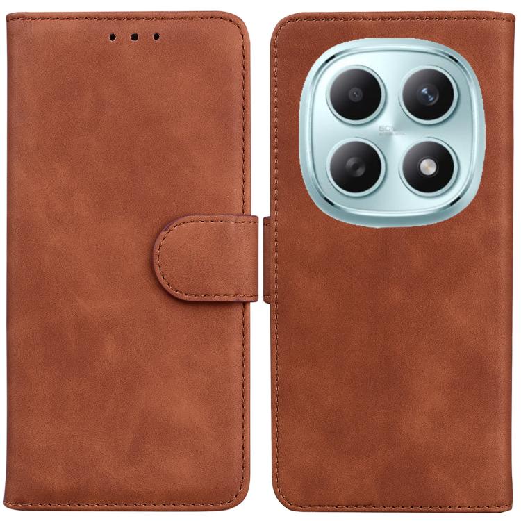 Skin Feel Pure Color Flip Leather Phone Case
