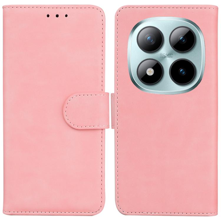 Skin Feel Pure Color Flip Leather Phone Case