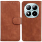 Skin Feel Pure Color Flip Leather Phone Case