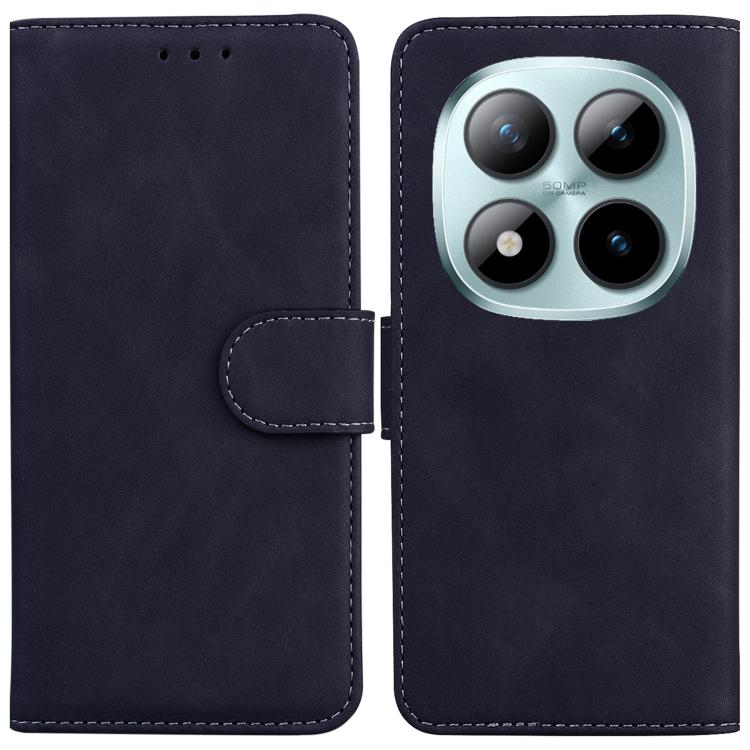 Skin Feel Pure Color Flip Leather Phone Case