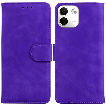 Skin Feel Pure Color Flip Leather Phone Case, For Redmi Note 17 5G Global 169.7mmmm, For Redmi Note 17 Pro Max / Note 17 Pro+ 5G 163.4mm, For Redmi K100 Pro Max 5G / Poco F9 Ultra 5G, For Redmi 17 4G / 5G Global 170mm
