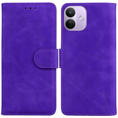 Skin Feel Pure Color Flip Leather Phone Case, For Redmi Note 17 5G Global 169.7mmmm, For Redmi Note 17 Pro Max / Note 17 Pro+ 5G 163.4mm, For Redmi K100 Pro Max 5G / Poco F9 Ultra 5G, For Redmi 17 4G / 5G Global 170mm