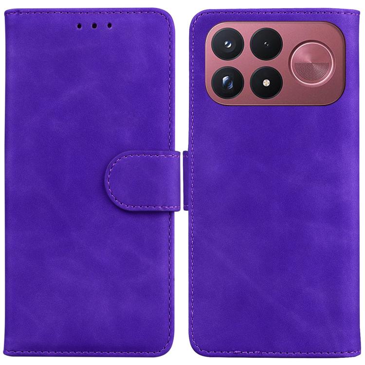 Skin Feel Pure Color Flip Leather Phone Case, For Redmi Note 17 5G Global 169.7mmmm, For Redmi Note 17 Pro Max / Note 17 Pro+ 5G 163.4mm, For Redmi K100 Pro Max 5G / Poco F9 Ultra 5G, For Redmi 17 4G / 5G Global 170mm