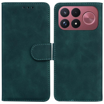 Skin Feel Pure Color Flip Leather Phone Case, For Redmi Note 17 5G Global 169.7mmmm, For Redmi Note 17 Pro Max / Note 17 Pro+ 5G 163.4mm, For Redmi K100 Pro Max 5G / Poco F9 Ultra 5G, For Redmi 17 4G / 5G Global 170mm