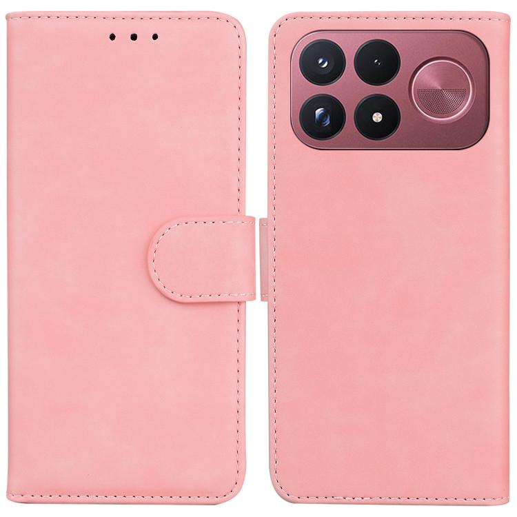 Skin Feel Pure Color Flip Leather Phone Case, For Redmi Note 17 5G Global 169.7mmmm, For Redmi Note 17 Pro Max / Note 17 Pro+ 5G 163.4mm, For Redmi K100 Pro Max 5G / Poco F9 Ultra 5G, For Redmi 17 4G / 5G Global 170mm