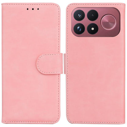 Skin Feel Pure Color Flip Leather Phone Case, For Redmi Note 17 5G Global 169.7mmmm, For Redmi Note 17 Pro Max / Note 17 Pro+ 5G 163.4mm, For Redmi K100 Pro Max 5G / Poco F9 Ultra 5G, For Redmi 17 4G / 5G Global 170mm