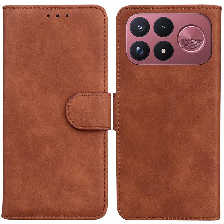 Skin Feel Pure Color Flip Leather Phone Case, For Redmi Note 17 5G Global 169.7mmmm, For Redmi Note 17 Pro Max / Note 17 Pro+ 5G 163.4mm, For Redmi K100 Pro Max 5G / Poco F9 Ultra 5G, For Redmi 17 4G / 5G Global 170mm