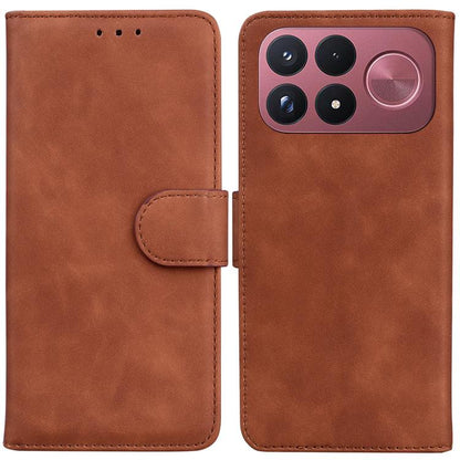 Skin Feel Pure Color Flip Leather Phone Case, For Redmi Note 17 5G Global 169.7mmmm, For Redmi Note 17 Pro Max / Note 17 Pro+ 5G 163.4mm, For Redmi K100 Pro Max 5G / Poco F9 Ultra 5G, For Redmi 17 4G / 5G Global 170mm