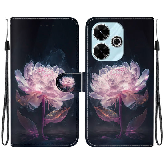 Crystal Texture Colored Drawing Leather Phone Case, For Xiaomi Redmi 13 4G, For Xiaomi Redmi K70 Pro / K70