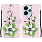 Crystal Texture Colored Drawing Leather Phone Case