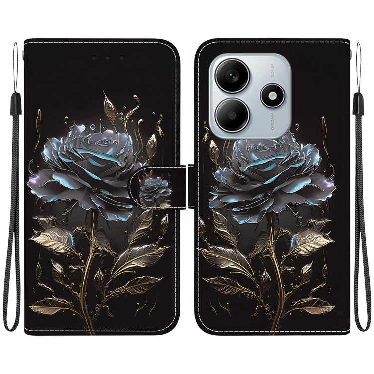 Crystal Texture Colored Drawing Leather Phone Case, For Redmi 15 5G / 4G EU 171mm, For Redmi Note 14 5G