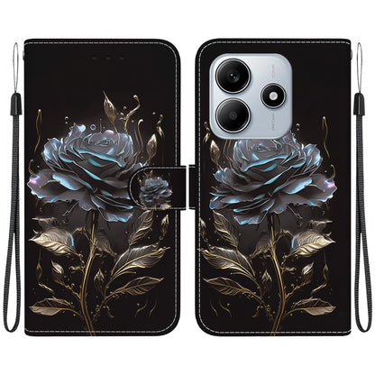 Crystal Texture Colored Drawing Leather Phone Case, For Redmi 15 5G / 4G EU 171mm, For Redmi Note 14 5G