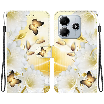 Crystal Texture Colored Drawing Leather Phone Case