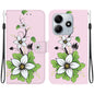 Crystal Texture Colored Drawing Leather Phone Case