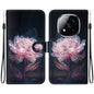Crystal Texture Colored Drawing Leather Phone Case, For Redmi Note 14 Pro / Note 14 Pro+ 5G, For Redmi 14C 4G