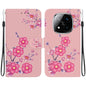 Crystal Texture Colored Drawing Leather Phone Case, For Redmi Note 14 Pro / Note 14 Pro+ 5G, For Redmi 14C 4G