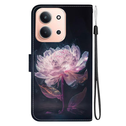 Crystal Texture Colored Drawing Leather Phone Case, For Redmi 15C 5G / 4G EU 173mm / Poco C85 5G, For Redmi 15 5G Global / 15 4G SEA 169.5mm