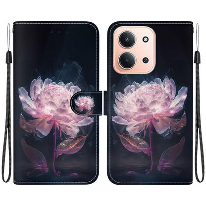 Crystal Texture Colored Drawing Leather Phone Case, For Redmi 15C 5G / 4G EU 173mm / Poco C85 5G, For Redmi 15 5G Global / 15 4G SEA 169.5mm