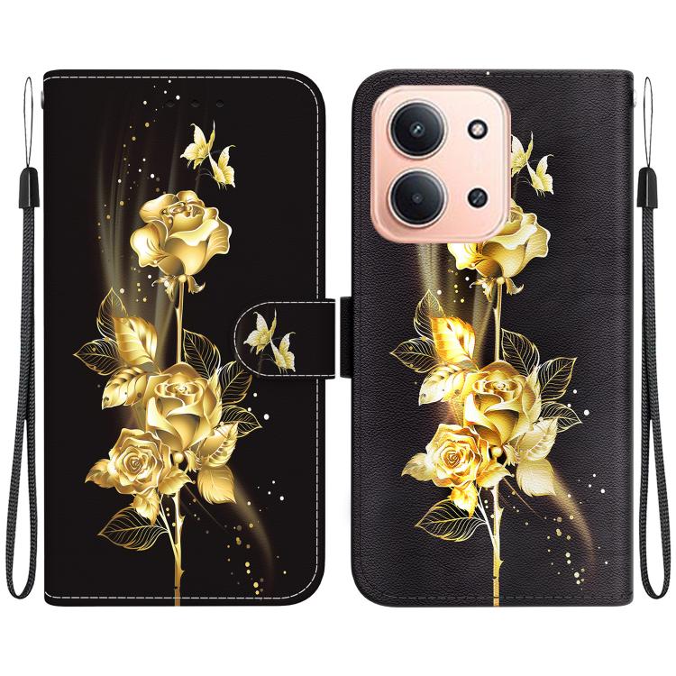 Crystal Texture Colored Drawing Leather Phone Case, For Redmi 15C 5G / 4G EU 173mm / Poco C85 5G, For Redmi 15 5G Global / 15 4G SEA 169.5mm