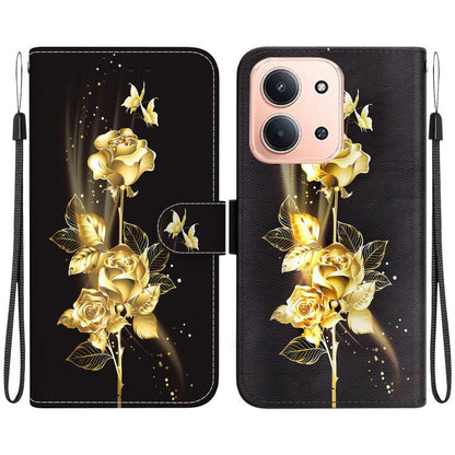 Crystal Texture Colored Drawing Leather Phone Case, For Redmi 15C 5G / 4G EU 173mm / Poco C85 5G, For Redmi 15 5G Global / 15 4G SEA 169.5mm