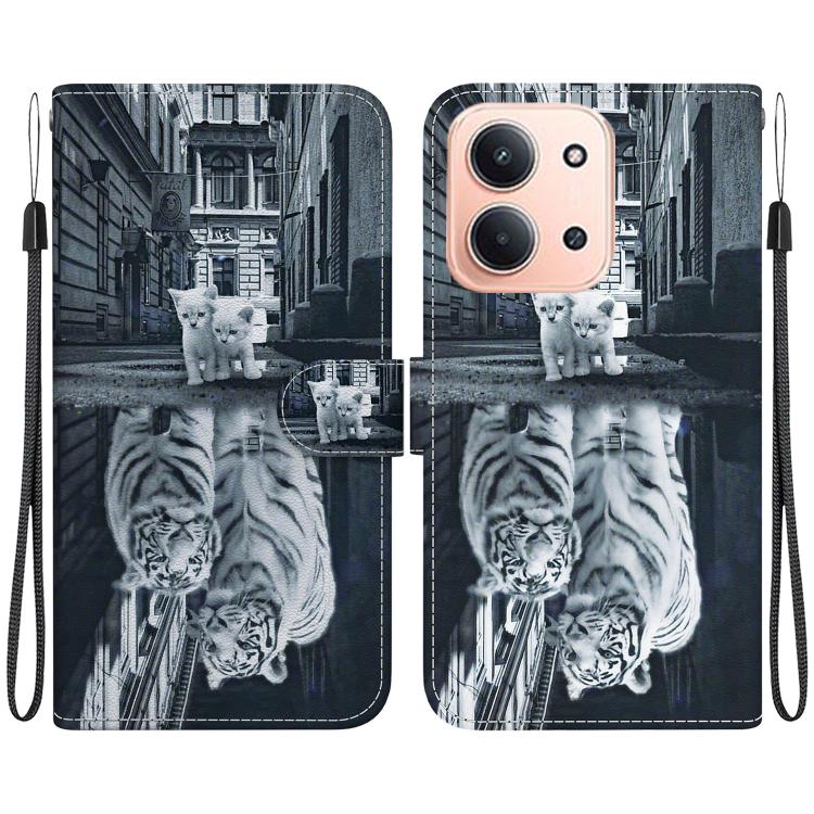 Crystal Texture Colored Drawing Leather Phone Case, For Redmi 15C 5G / 4G EU 173mm / Poco C85 5G, For Redmi 15 5G Global / 15 4G SEA 169.5mm