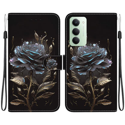 Crystal Texture Colored Drawing Leather Phone Case, For Redmi 15C 5G / 4G EU 173mm / Poco C85 5G, For Redmi 15 5G Global / 15 4G SEA 169.5mm