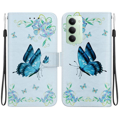 Crystal Texture Colored Drawing Leather Phone Case, For Redmi 15C 5G / 4G EU 173mm / Poco C85 5G, For Redmi 15 5G Global / 15 4G SEA 169.5mm