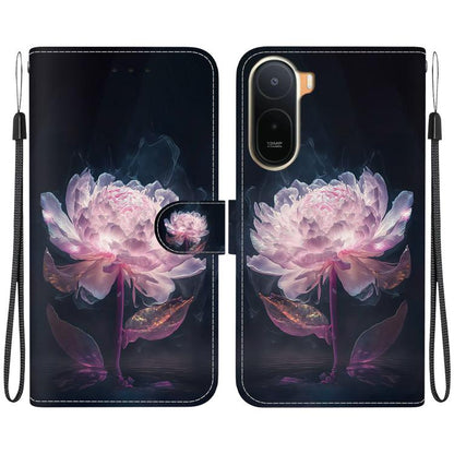 Crystal Texture Colored Drawing Leather Phone Case, For Redmi A7 Pro 4G / 5G 171mm / Poco C85x 5G, For Redmi 15a 5G