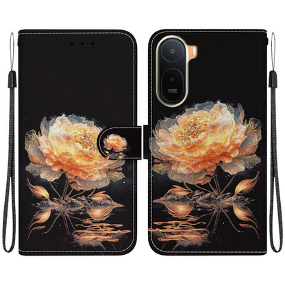 Crystal Texture Colored Drawing Leather Phone Case, For Redmi A7 Pro 4G / 5G 171mm / Poco C85x 5G, For Redmi 15a 5G