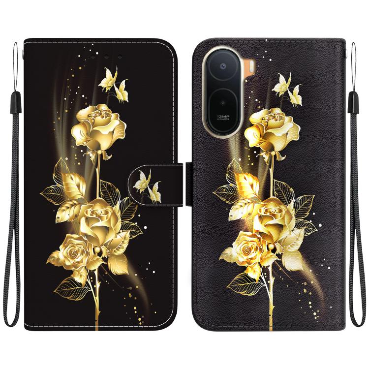 Crystal Texture Colored Drawing Leather Phone Case, For Redmi A7 Pro 4G / 5G 171mm / Poco C85x 5G, For Redmi 15a 5G