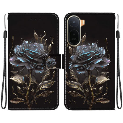 Crystal Texture Colored Drawing Leather Phone Case, For Redmi A7 Pro 4G / 5G 171mm / Poco C85x 5G, For Redmi 15a 5G