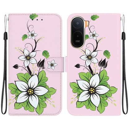 Crystal Texture Colored Drawing Leather Phone Case, For Redmi A7 Pro 4G / 5G 171mm / Poco C85x 5G, For Redmi 15a 5G