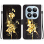 Crystal Texture Colored Drawing Leather Phone Case, For Redmi Note 15 Pro 4G Global 163.2mm, For Redmi Note 15 Pro 5G Global 163.6mm