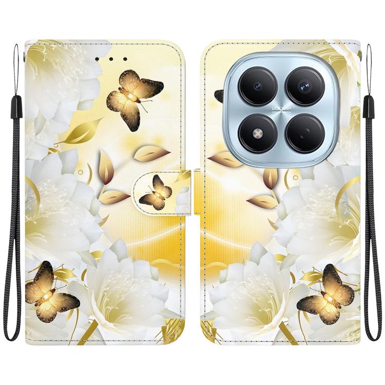 Crystal Texture Colored Drawing Leather Phone Case, For Redmi Note 15 Pro 4G Global 163.2mm, For Redmi Note 15 Pro 5G Global 163.6mm