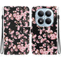 Crystal Texture Colored Drawing Leather Phone Case, For Redmi Note 15 Pro 4G Global 163.2mm, For Redmi Note 15 Pro 5G Global 163.6mm