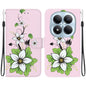Crystal Texture Colored Drawing Leather Phone Case, For Redmi Note 15 Pro 4G Global 163.2mm, For Redmi Note 15 Pro 5G Global 163.6mm