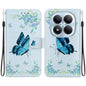Crystal Texture Colored Drawing Leather Phone Case, For Redmi Note 15 Pro 4G Global 163.2mm, For Redmi Note 15 Pro 5G Global 163.6mm