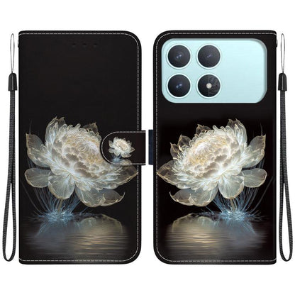 Crystal Texture Colored Drawing Leather Phone Case, For Redmi Note 15 Pro 4G Global 163.2mm, For Redmi K90 / Xiaomi Poco F8 Pro 5G