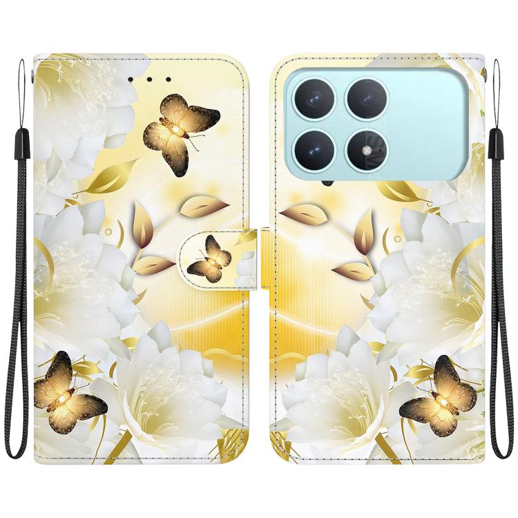 Crystal Texture Colored Drawing Leather Phone Case, For Redmi Note 15 Pro 4G Global 163.2mm, For Redmi K90 / Xiaomi Poco F8 Pro 5G