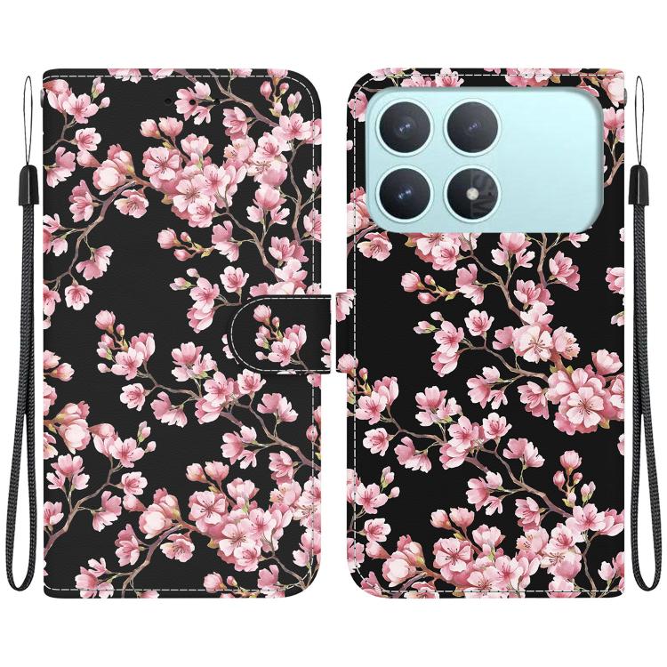 Crystal Texture Colored Drawing Leather Phone Case, For Redmi Note 15 Pro 4G Global 163.2mm, For Redmi K90 / Xiaomi Poco F8 Pro 5G