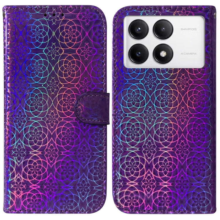 Colorful Magnetic Buckle Leather Phone Case