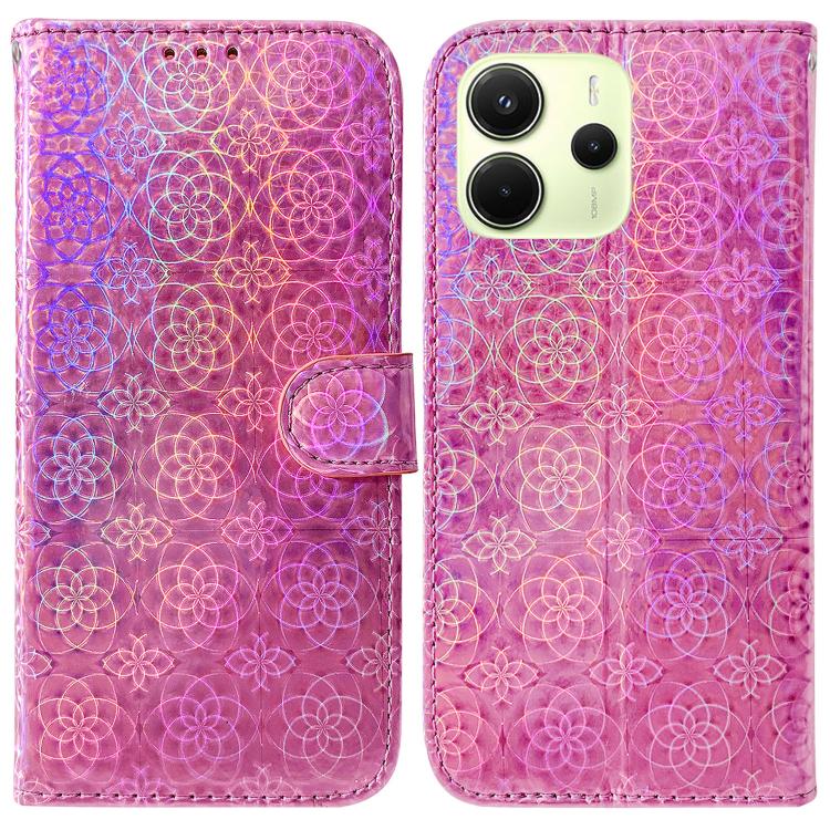 Colorful Magnetic Buckle Leather Phone Case