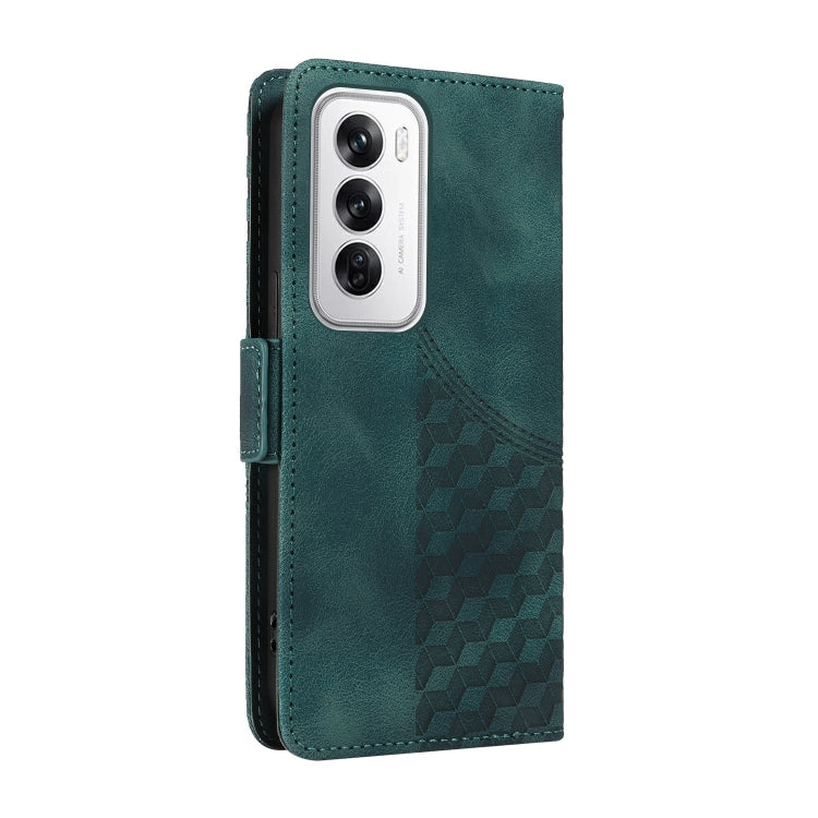 Embossed Rhombus Starry Leather Phone Case
