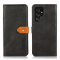 KHAZNEH Dual-color Cowhide Texture Flip Leather Phone Case, For Samsung Galaxy S25 Edge 5G, For Samsung Galaxy S25 Ultra 5G, For Samsung Galaxy S24 FE 5G