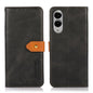 KHAZNEH Dual-color Cowhide Texture Flip Leather Phone Case, For Samsung Galaxy S26+ 5G, For Samsung Galaxy S26 Edge 5G, For Samsung Galaxy S26 Ultra 5G, For Samsung Galaxy S26 5G, For Samsung Galaxy S25 FE 5G, For Samsung Galaxy S25 Edge 5G
