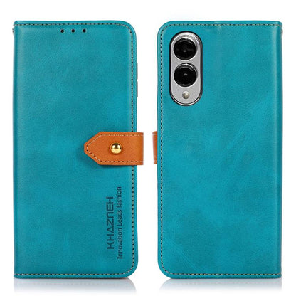 KHAZNEH Dual-color Cowhide Texture Flip Leather Phone Case, For Samsung Galaxy S26+ 5G, For Samsung Galaxy S26 Edge 5G, For Samsung Galaxy S26 Ultra 5G, For Samsung Galaxy S26 5G, For Samsung Galaxy S25 FE 5G, For Samsung Galaxy S25 Edge 5G